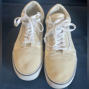Vans old skool cream and white